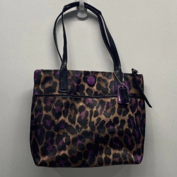 Coach-Signture Ocelet Leopard Print Tote Bag ππ€ - Picture 5 of 10